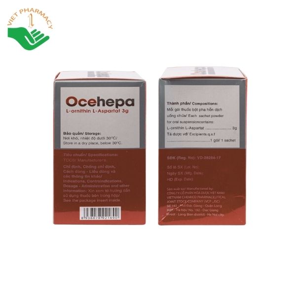 Ocehepa - Thuốc điều trị xơ gan, viêm gan, gan nhiễm mỡ hiệu quả